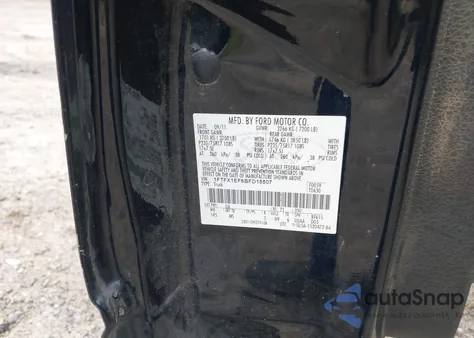 2011 Ford F150 Xlt из США, поврежденный, VIN 1FTFX1EF6BFD15507